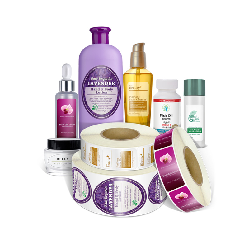 圓形化妝品不干膠標(biāo)簽 高清彩印與防水抗腐蝕的專(zhuān)業(yè)選擇